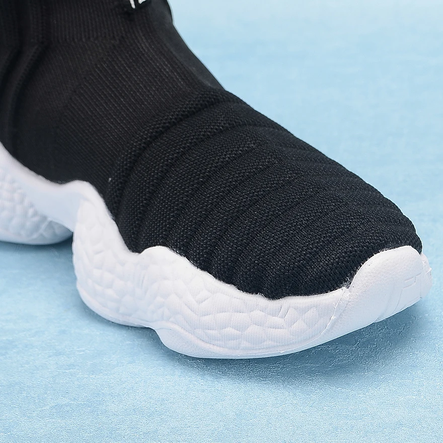 Высокие кроссовки Женские слипоны Дышащие Трикотажные Женская летняя