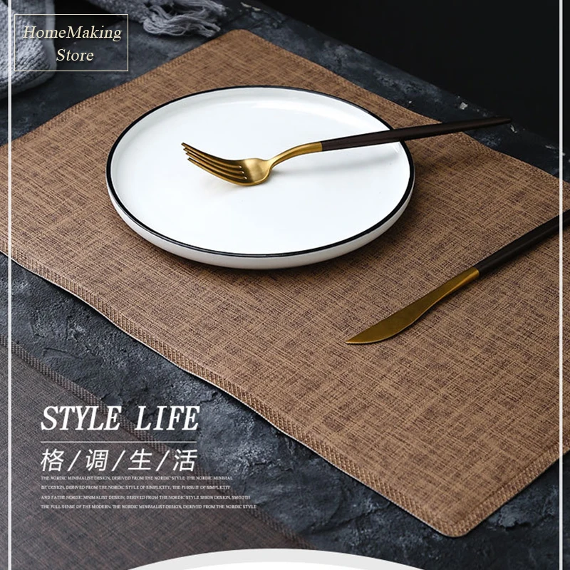 Coffee Waterproof Placemats Faux Leather Tableware Mat Set of 2 Easy Clean for Conference Table Dining Room Kitchen Decor | Дом и сад