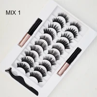 magnetic eyelashes 3d mink false lashes eyeliner waterproof liquid set lasting handmade eyelash makeup tool