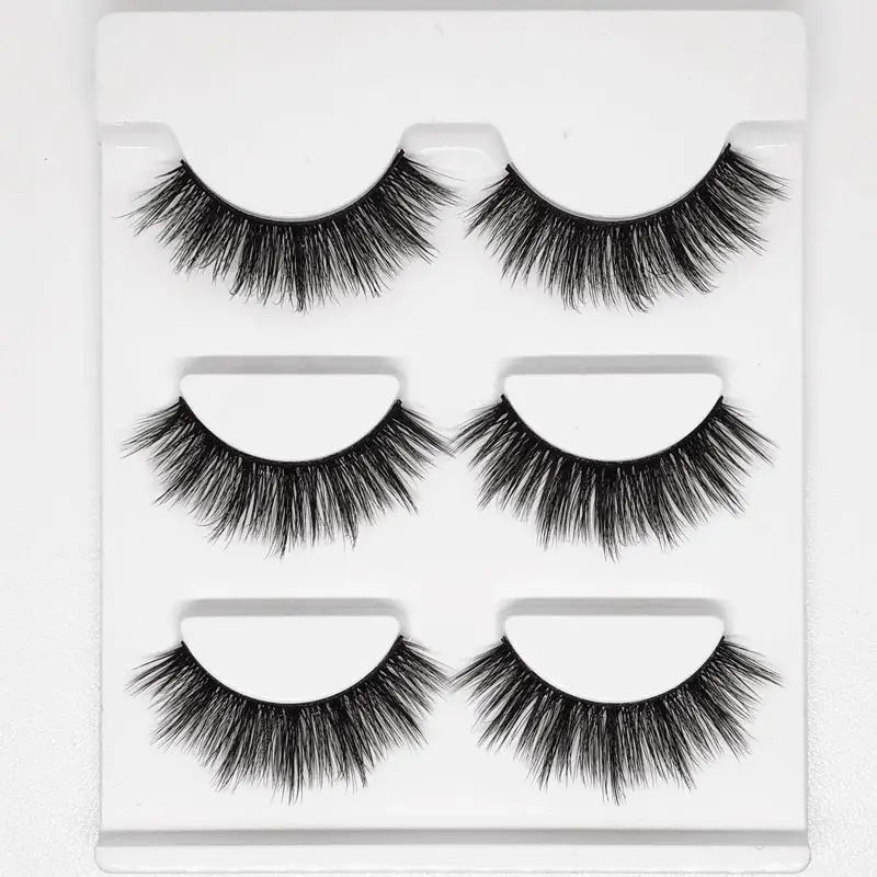 Накладные ресницы из меха норки 3 пары |