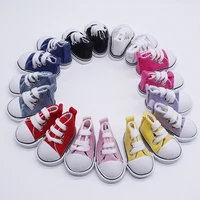 wholesale 16 doll shoes 5cm canvas shoes for bjd doll fashion mini shoes for russian diy handmade doll accessories