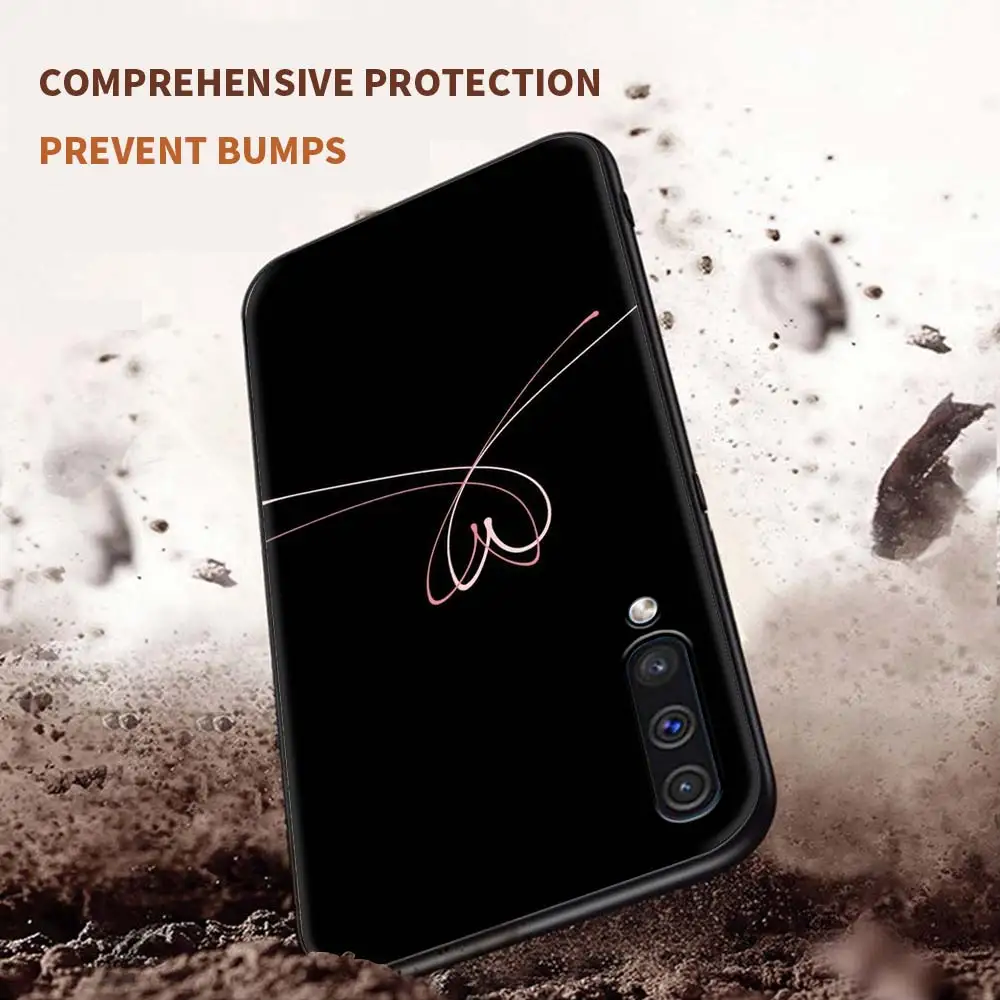 

Glitter Golden Rose Love Case For Samsung Galaxy A50 A10 A70 A20e M31 A30 A40 A02s M30s M21 M11 F41 Shockproof TPU Black Cover