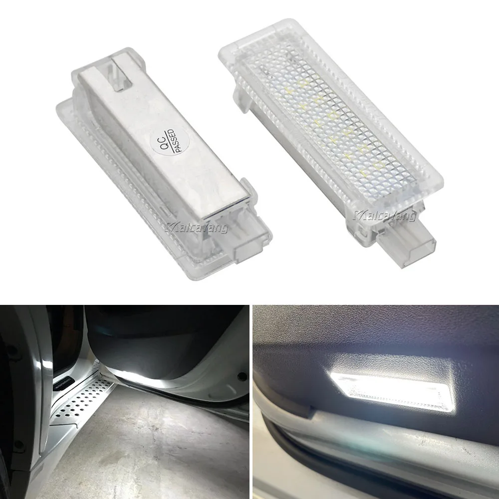 

For Land Rover LR2 LR3 LR4 Freelander 2 Discovery 4 Range Rover Sport 2Pcs LED Under Door Interior Courtesy Footwell Light