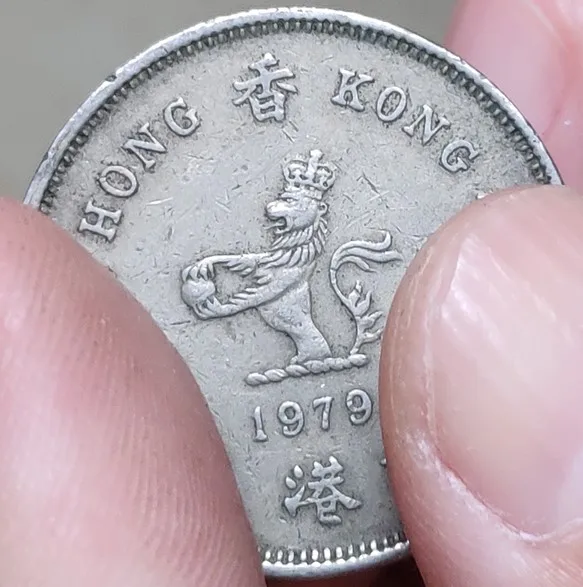 25,5 мм hongkong, настоящая коморативная монета, оригинальная коллекция