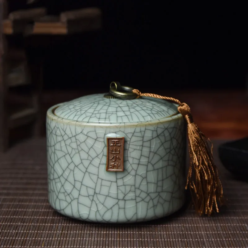 Герметичные чайные банки Longquan Celadon, упаковка для чая, портативная Чайная Коробка для путешествий, чайная банка, чайная баночка, резервуар для хранения