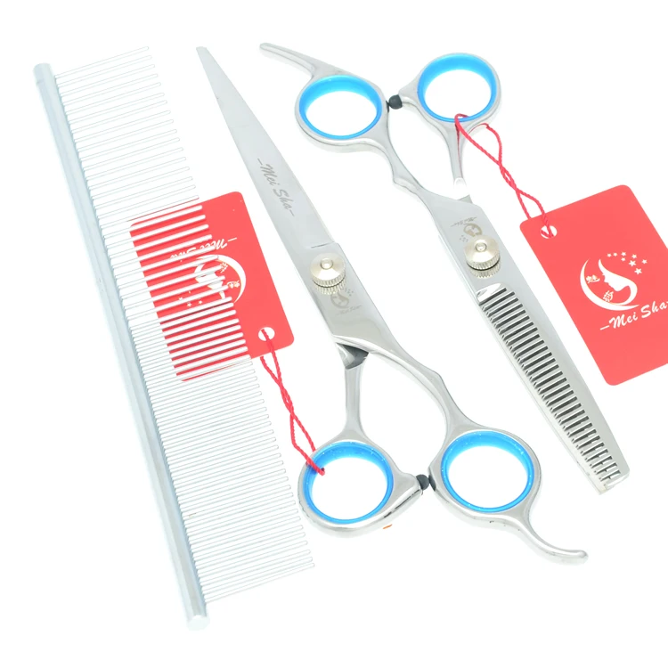 7 0 &quotСталь набор ножниц для груминга домашних животных прямые изогнутые собака