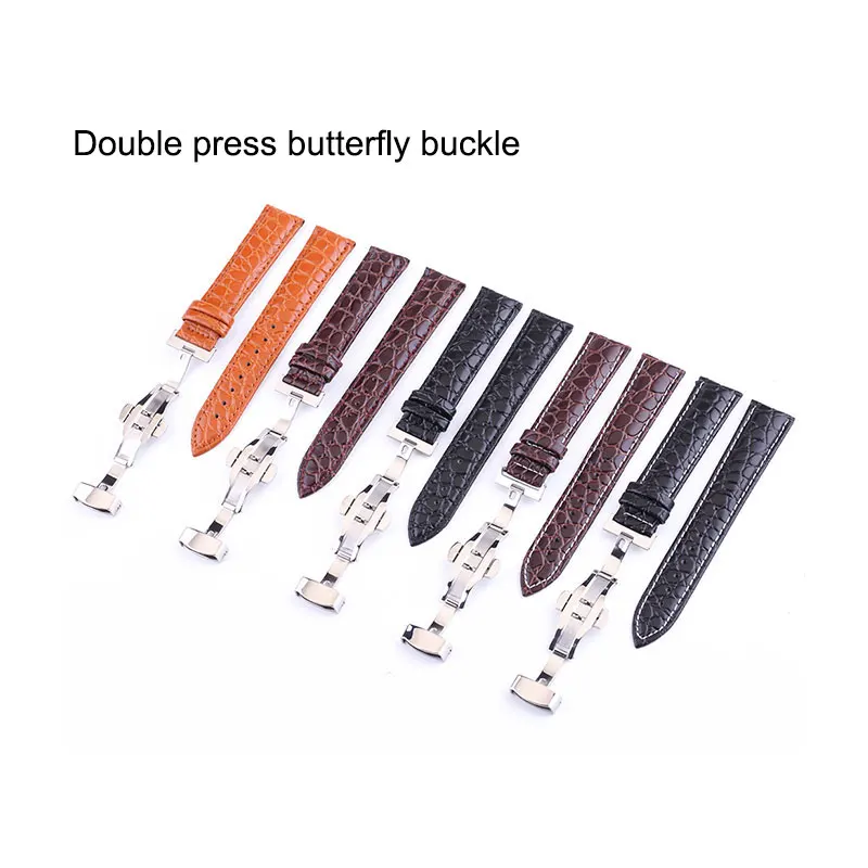 Ремешок для часов UTHAI B03 из телячьей натуральной кожи 18 мм 19 20 21 22 24 | Наручные часы