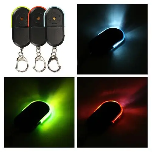 Wireless Anti-Lost Alarm Key Finder Keyring Locator Whistle Sound LED Light Keychain Holder Jewelry raktu pakabukai | Украшения и