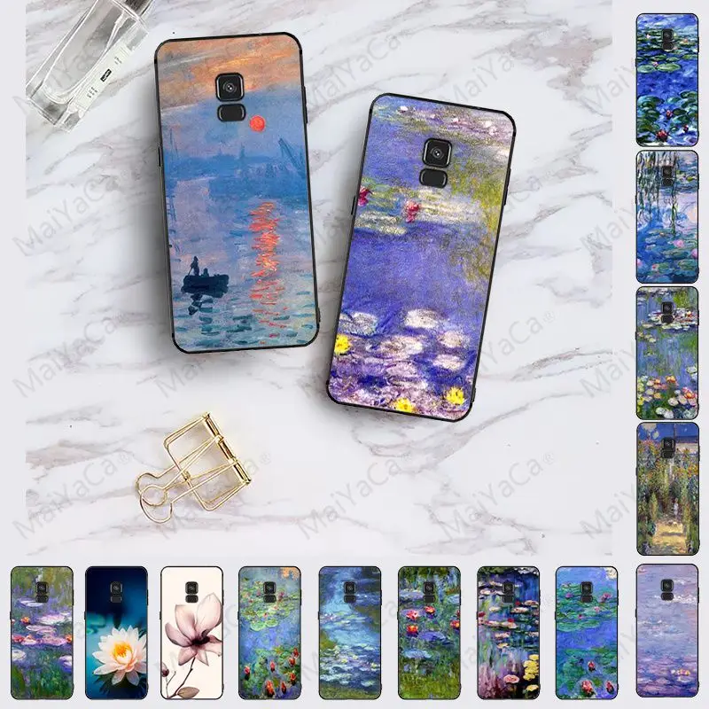 Monet Garden Lotus Customer высококачественный чехол для телефона samsung Galaxy A10 A8 A6 A7 A9 A30 A50 A70