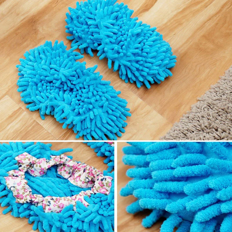 1 пара тапочек для очистки пыли Швабра мытья полов Тапочки Для Мытья Полов