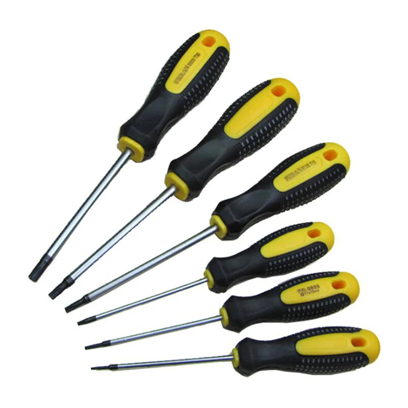 

1 шт., отвертка Torx T5 T6 T7 T8 T9 T10 T15 T20 T25 T27 T30 с отверстием, Магнитная отвертка, ручной инструмент для ремонта телефонов дома