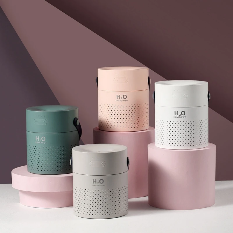 

Household Large Capacity Air Humidifier Dual Spray Portable USB Rechargeable Wireless Ultrasonic Aroma Diffuser Color