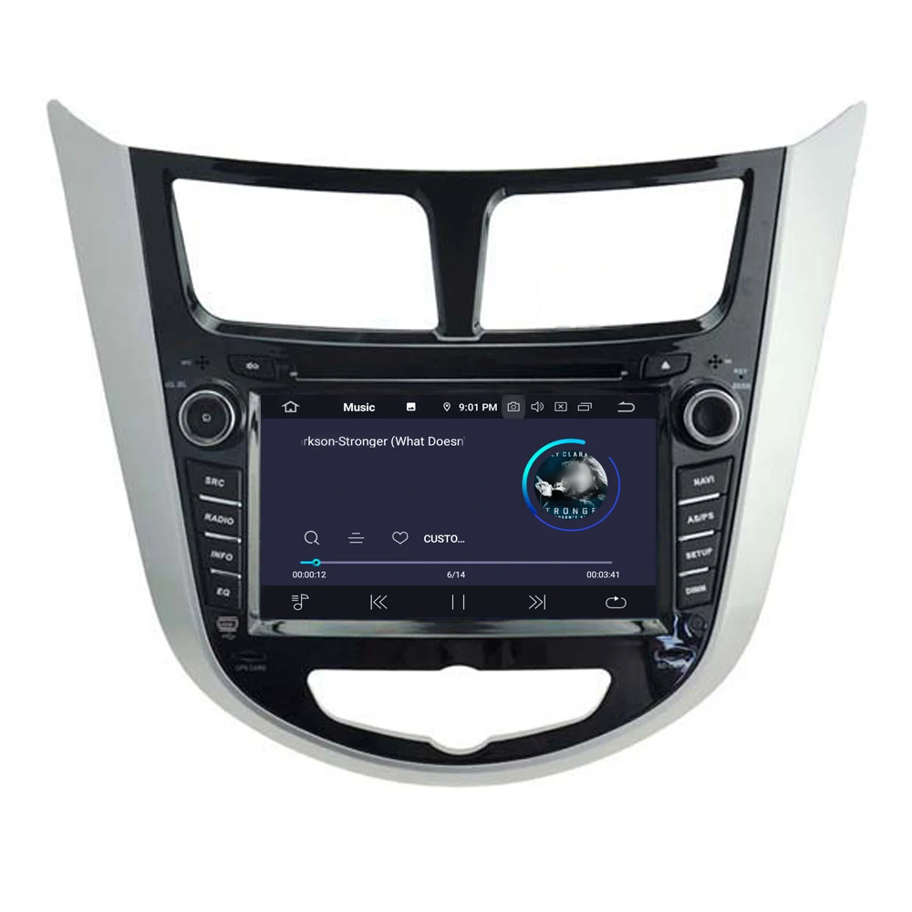 Автомобильный мультимедийный плеер RoverOne для Hyundai Verna Solaris Accent I25 Android 10 0 сенсорный