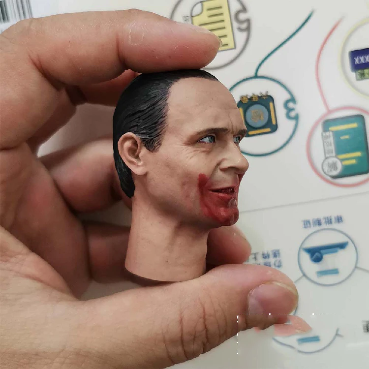 1/6 Ганнибал Энтони Хопкинс кровная голова лепка для 12 дюймов фигурок игрушки