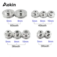 3d printer parts gt2 timing pulley 30 36 40 60 tooth wheel bore 5mm 8mm aluminum gear teeth width 6mm 2gt accessories for reprap