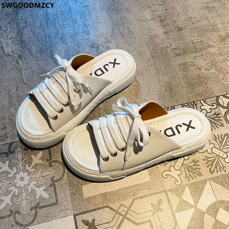 

Canvas Shoes Women Slippers Women Summer 2021 Slides Women Designer Woman Slippers Platform Shoes Ladies Slippers Zapatos Mujer