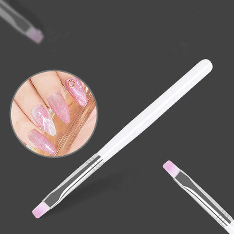 Новая салфетка для кисти маникюра гель-кисти розового цвета с короткими ручка