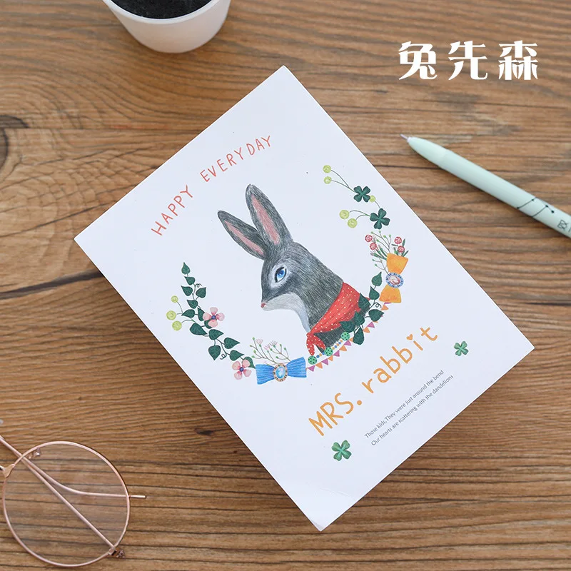 Kawaii 375 листов блокнот для записей кролик кошка ежедневник еженедельный планер