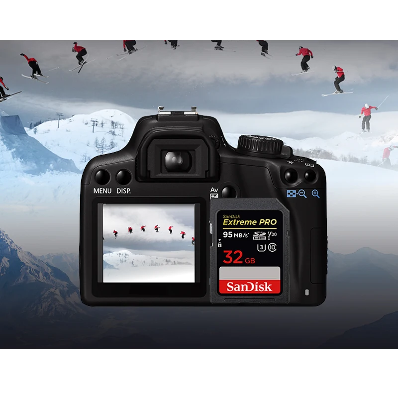 SanDisk Оригинал SDXXG Extreme PRO для камеры 95 МБ/с./с Карта памяти класс 10 633X 4K карта 32 Гб |