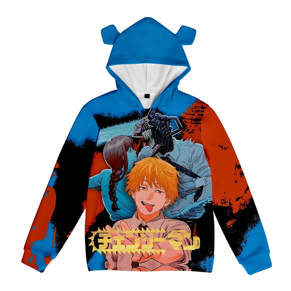 

Chainsaw Man Pig Ear Hooded Sweatshirt Women/Men Clothes Casual Hoodie Sweatshirt EA26229