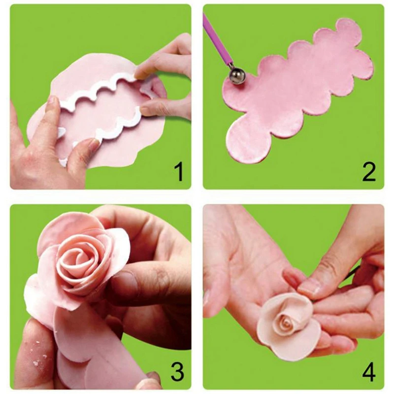 

Rose-shape Cookie Cutters Moulds Tools Fondant Biscuit Cutter Mold Pastry Cake Forms Christmas Kitchen Baking Decorating Tools
