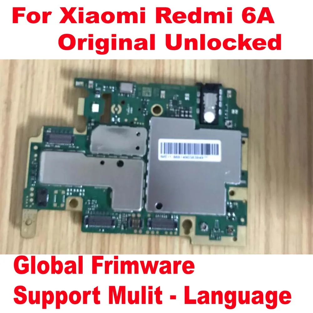 Оригинальная разблокированная тестовая Рабочая материнская плата для Xiaomi Redmi 6A 2