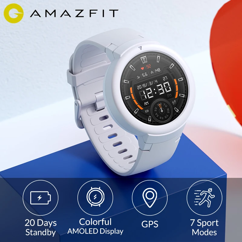 AMAZFIT Verge Lite умные часы английская версия 20 дней автономной работы 1 3 дюймовый AMOLED