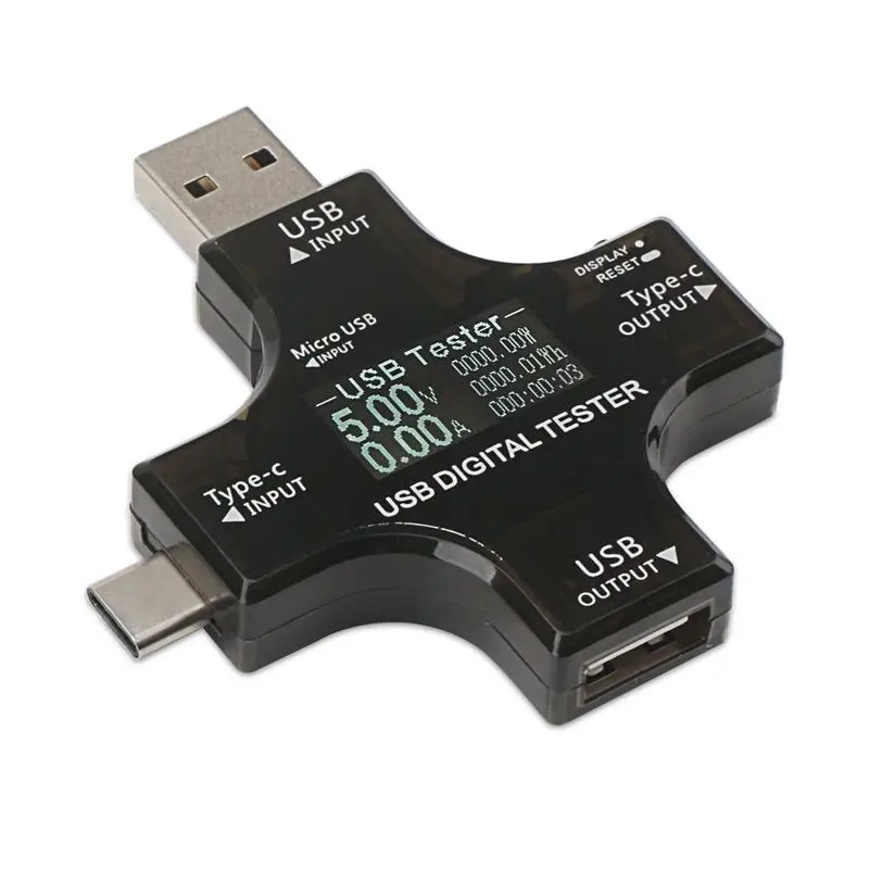 USB C метр usb type ЖК дисплей Цифровой мультиметр зарядка монитор тестер Напряжение