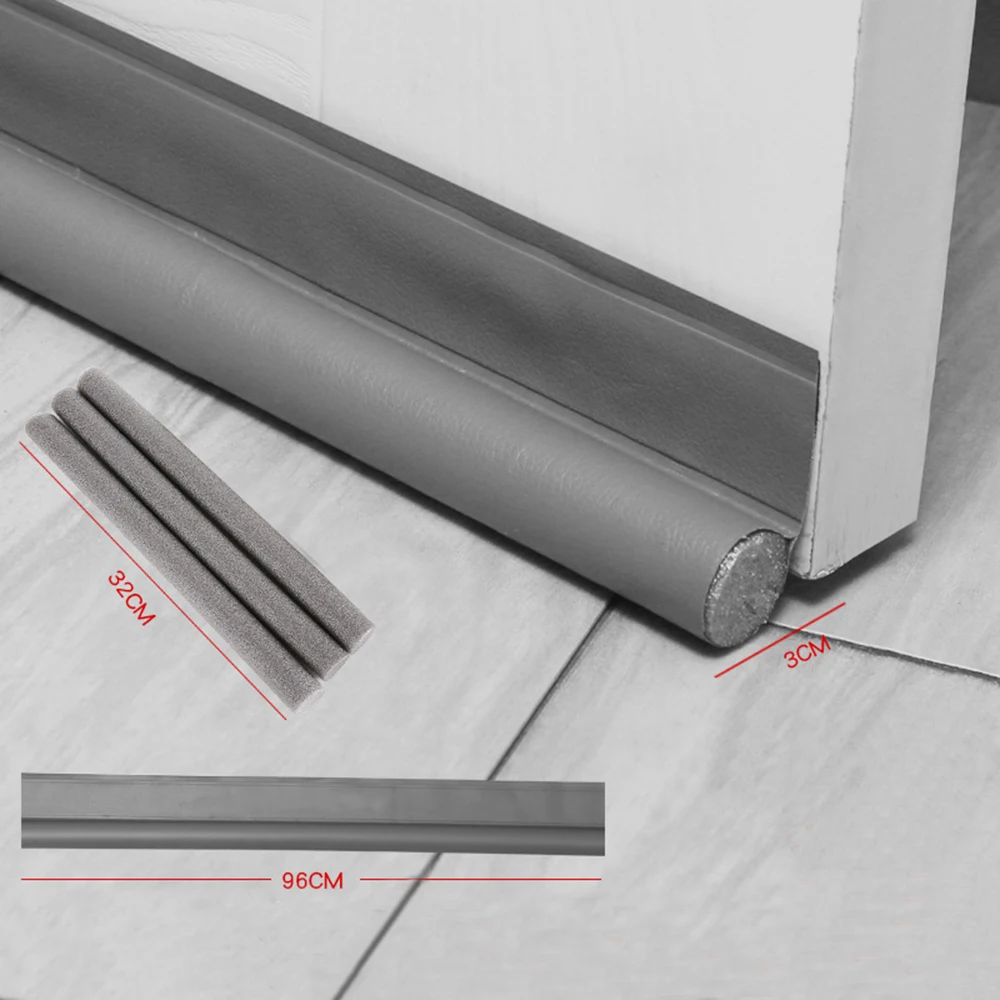 New Door Bottom Seal Strip Stopper Guard Wind Dust Weather Stripping Burlete Puerta Casa Soundproof Tape Gap Sealer Protector |