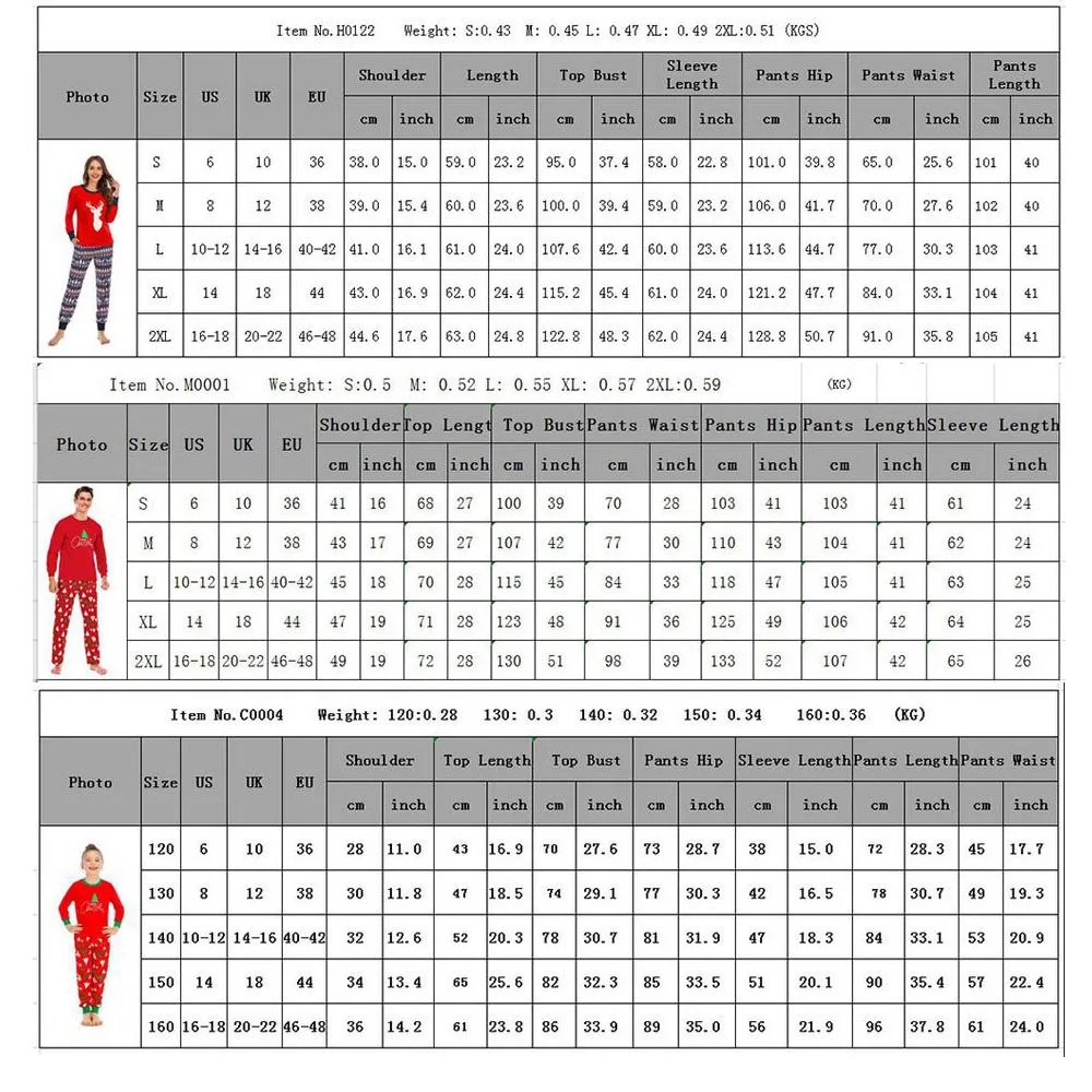 

Christmas Matching Pajamas Set Parent-child Outfits Long Sleeve Round Neck Letter Pullover + Tree Print Trousers