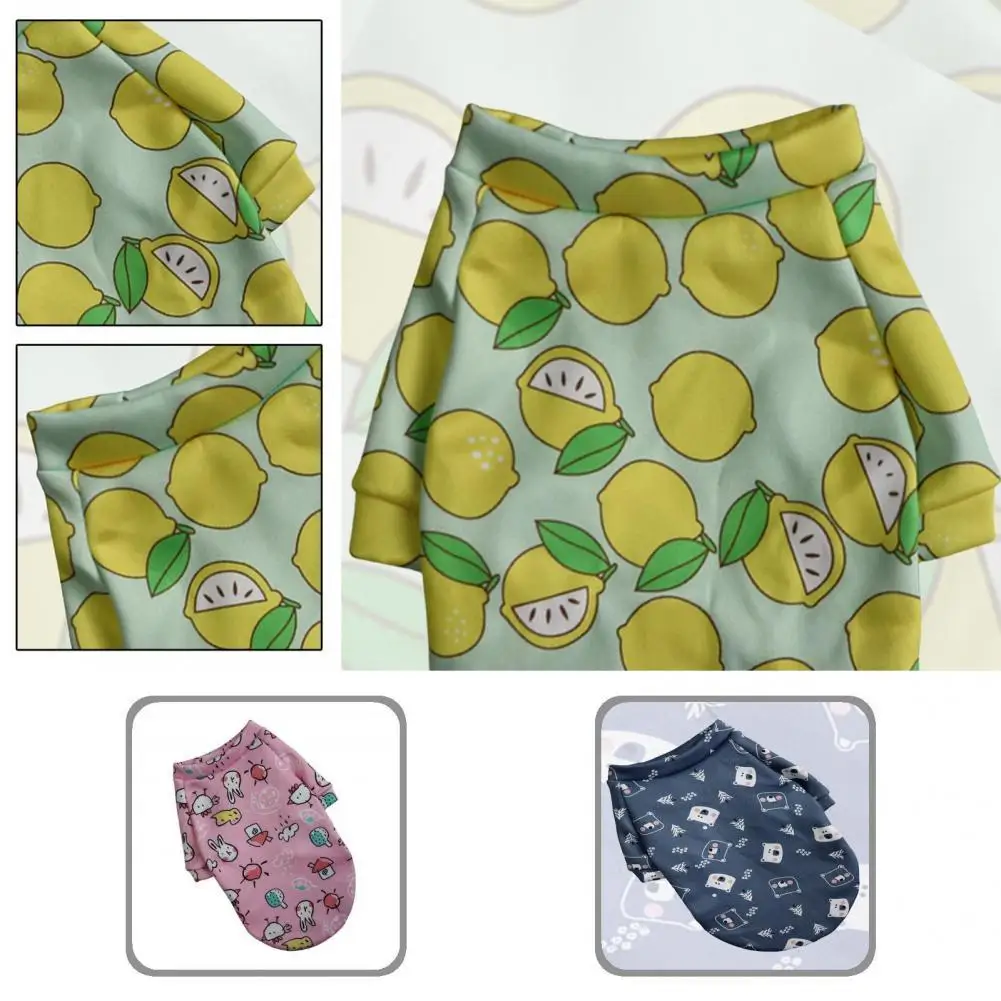 

Soft Texture Lovely Thickened Puppy T-shirt Clothes Easy-wearing Pet Sweater Close Fitting for Daily Wearing