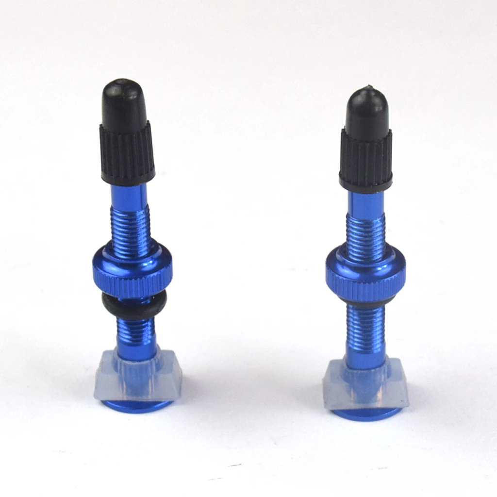 Клапан велосипедный из алюминиевого сплава 5 цветов 2 шт. 40 мм бескамерная