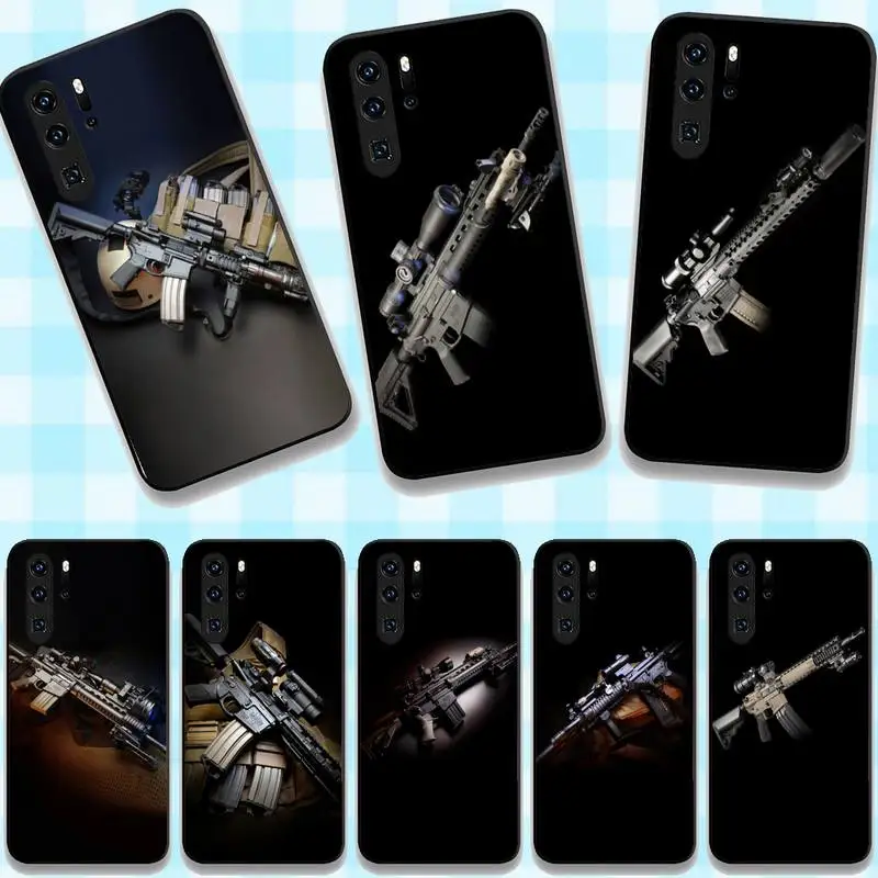 

Sniper Rifle Gun Phone Case For Huawei G7 G8 P7 P8 P9 P10 P20 P30 Lite Mini Pro P Smart Plus Cove Fundas