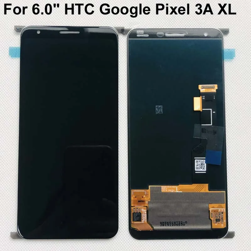 

OEM New Test For 6.0" HTC Google Pixel 3A XL 3AXL Amoled LCD Display Screen + Touch Panel Screen Digitizer Assembly parts