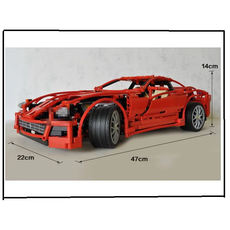 

3333 1322pcs 1:10 super car F1 racing model blocks bricks building toys set children gifts technical 8145 Ferrari