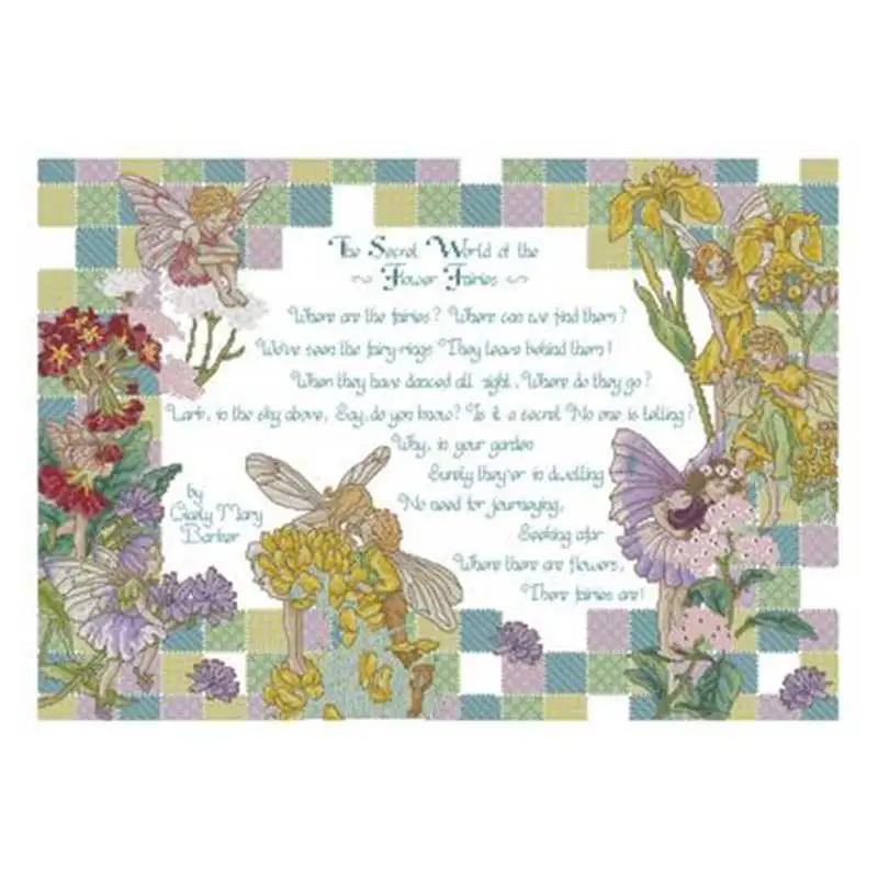 

Flower Fairy patterns Counted Cross Stitch 11CT 14CT 18CT DIY Chinese Cross Stitch Kits Embroidery Needlework Sets
