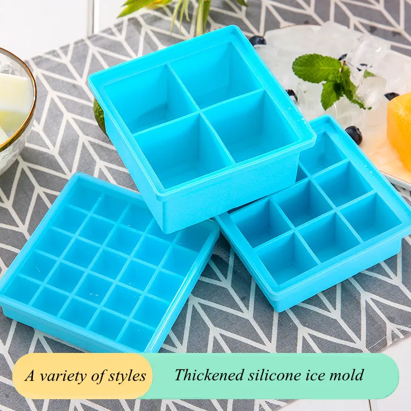 

Силиконовая форма для льда, 6/9/25 дюймов, с крышкой