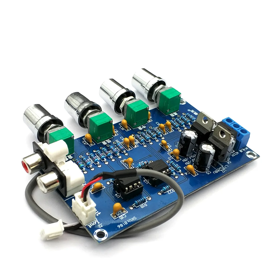 Предусилитель для телефона NE5532 Stereo Pre-усилитель предусилитель Tone Board Audio 4