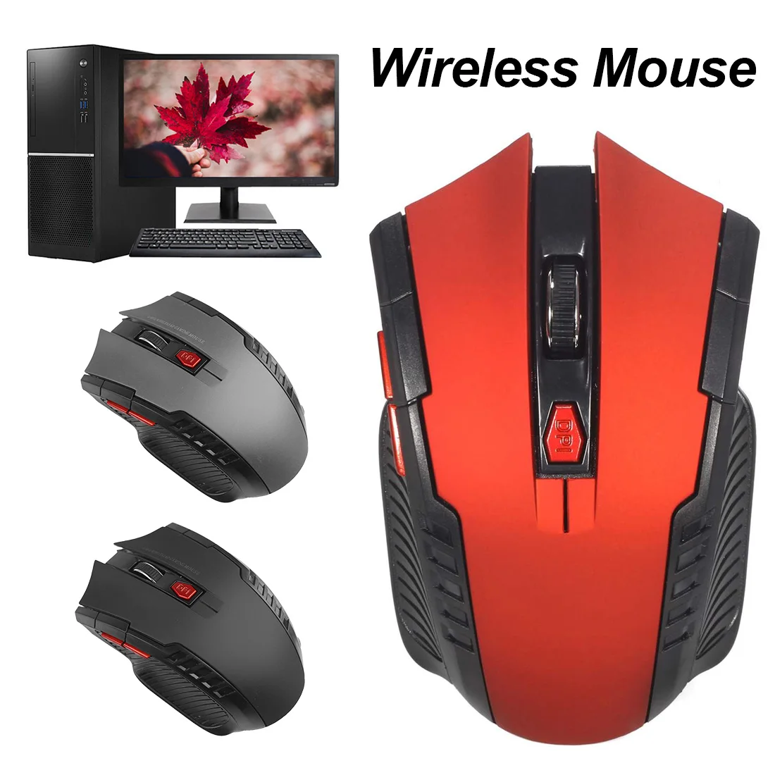 

Wireless Mice 2.4GHz portable Wireless Optical Mouse Gamer New Game with USB Receiver Mouse for PC Gaming Laptops