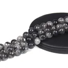 Бусины Из рутилированных кварцевых кристаллов AAA + 6-10 мм