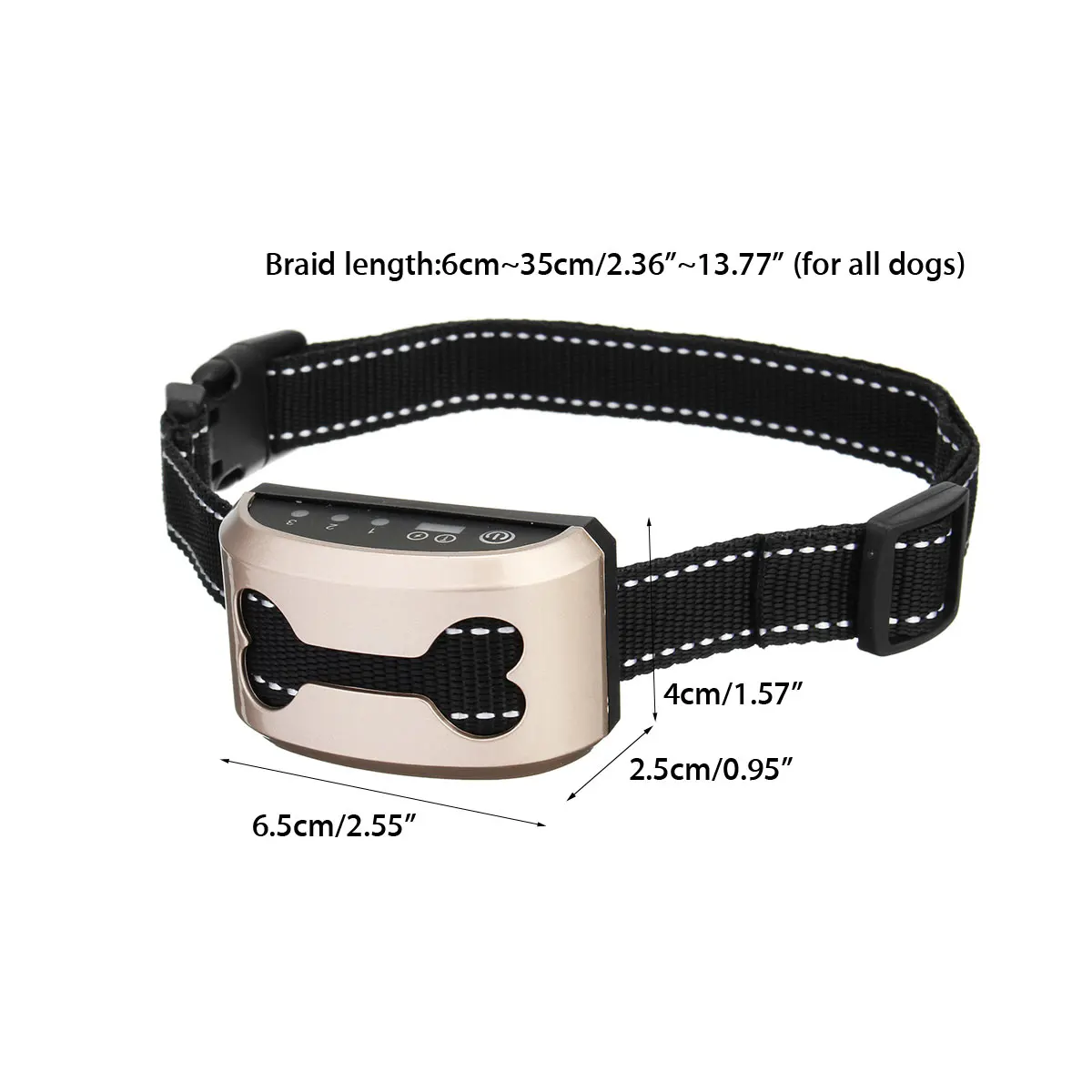 Pet Dog Training Anti Bark Collar Rechargeable Control Train Waterproof Stop Barking Ultrasonic Collars | Дом и сад