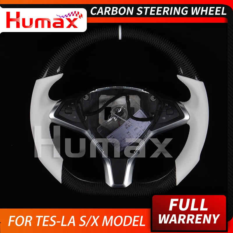Настоящий руль из углеродного волокна для tesla X / S модель индивидуальный стиль