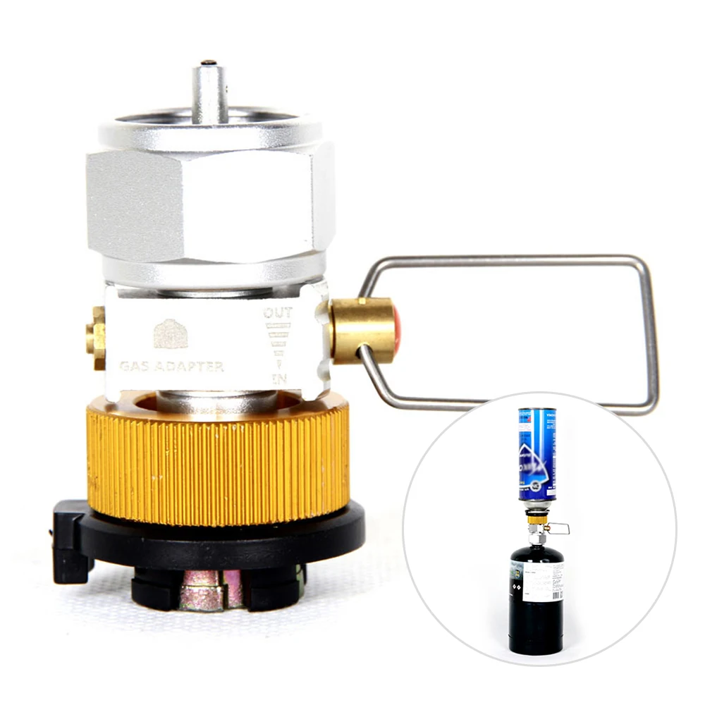 Новый адаптер для заправки газовой плиты кемпинга конвертер газа переключатель