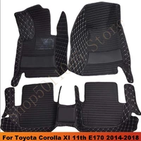 for toyota corolla xi 11th e170 2014 2015 2016 2017 2018 car interior accessorie front rear full set mats car floor mats