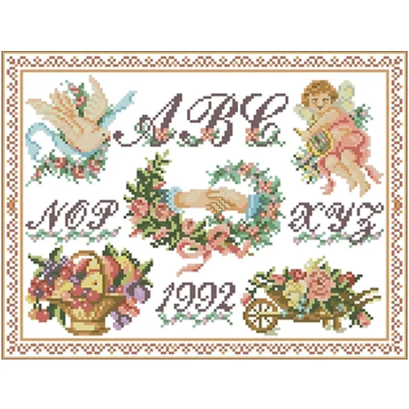 

Hold hands patterns Counted Cross Stitch 11CT 14CT 18CT DIY Chinese Cross Stitch Kits Embroidery Needlework Sets home decor