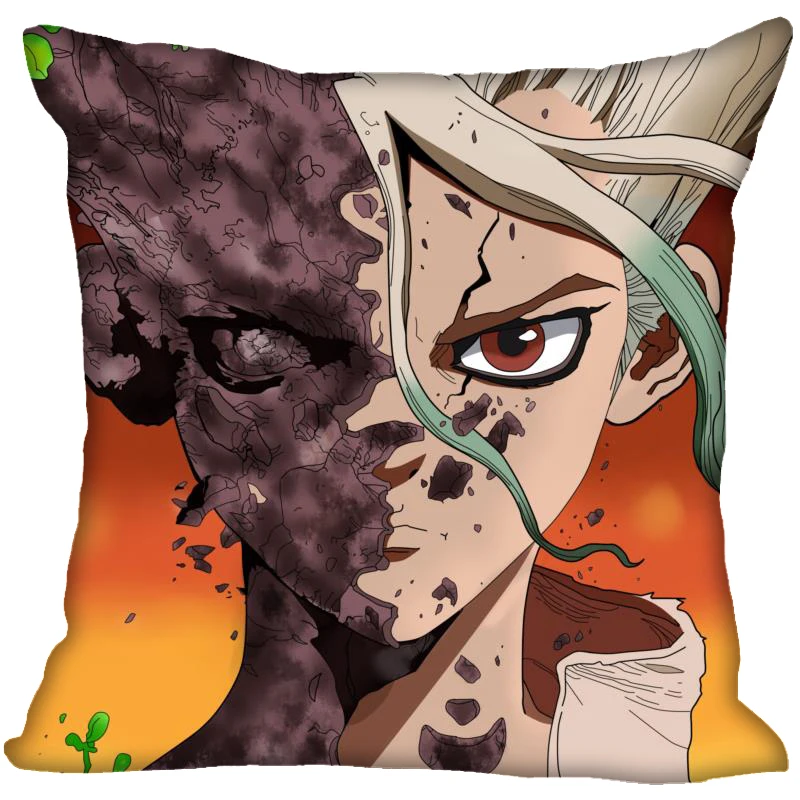 Nice Dr. Stone Pillow Case High Quality Satin Fabric Pillowcase Decorative Cover Droping Shipping Wedding | Дом и сад