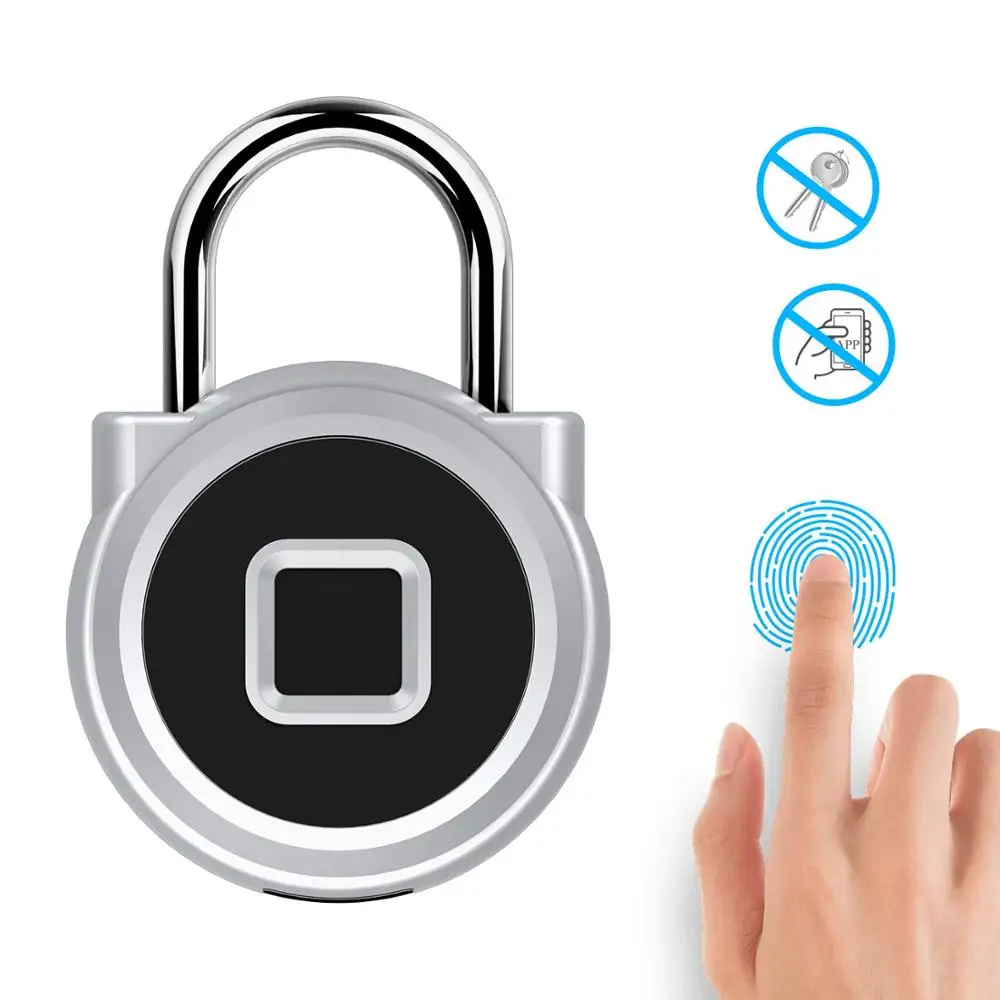 HONTUSEC замок отпечатков пальцев с usb зарядкой без ключа подходит для спорта рюкзак