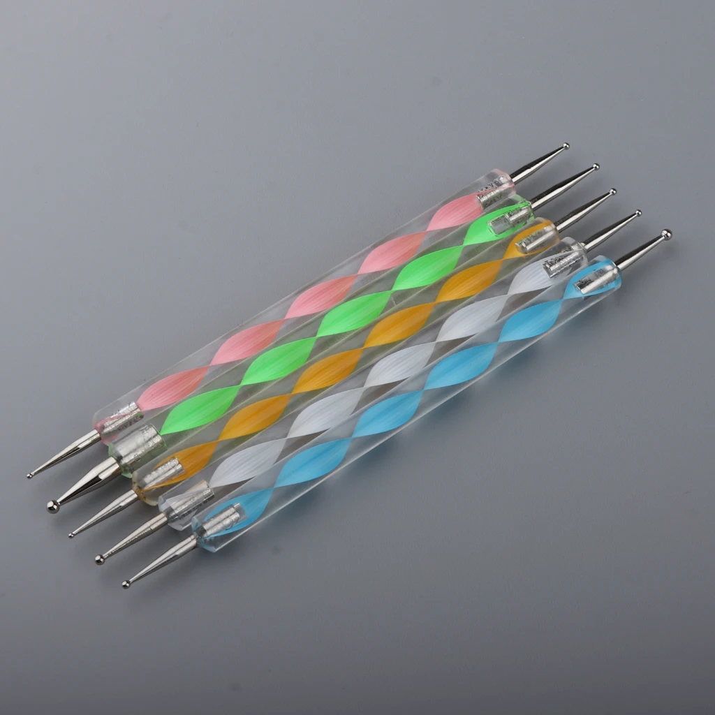 Набор инструментов для маникюра из 37 предметов кисточка лайнер нейл арта 15x + перо