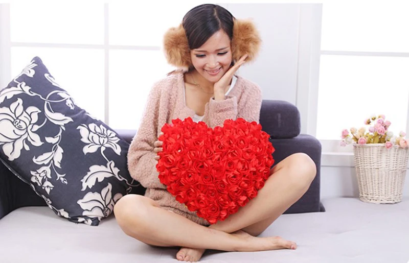 Эротические игрушки мягкая большая подушка набивная роза с наполнителем