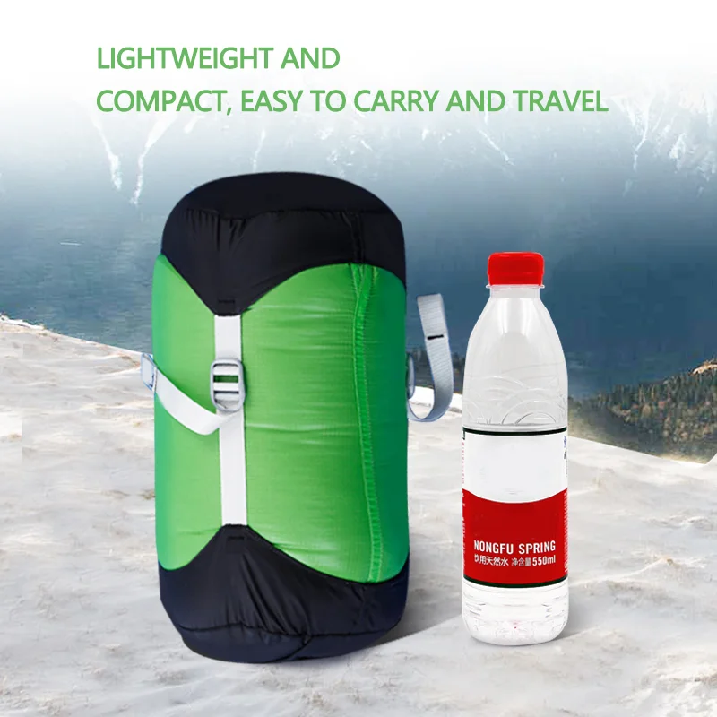 Мини спальный мешок Aegismax ультралегкий с белым гусиным пухом улучшенный